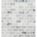 Msi Carrara Classique 12 In. X 12.81 In. Honed Marble Mesh-Mounted Mosaic Tile, 10PK ZOR-MD-0481